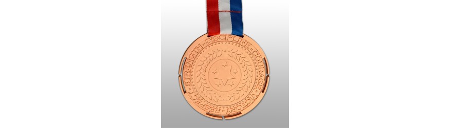 100MM MOTIVATION MEDAL (3MM THICK) - GOLD, SILVER OR BRONZE